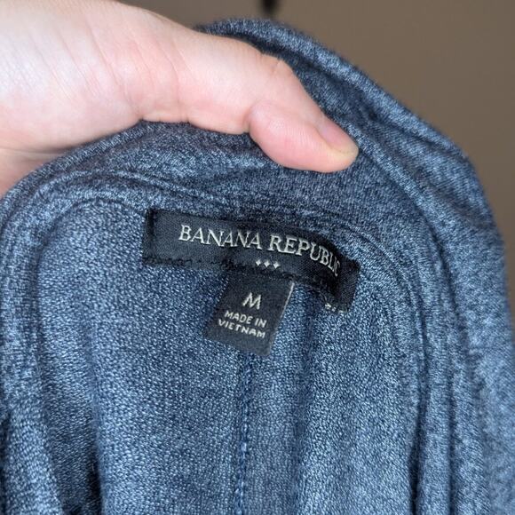 Banana Republic Sleeveless Thick Knit Cowl Neck Maxi Dress Gray Size Medium - Picture 4 of 6